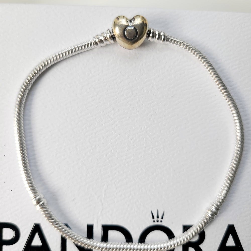 Pandora Two-Tone Heart Bracelet